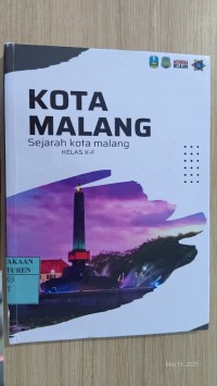 Image of Kota Malang : Sejarah Kota Malang
